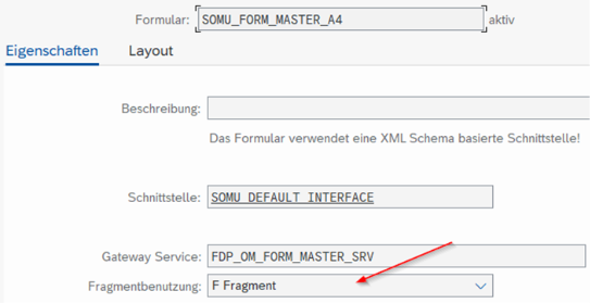 Darstellung im SAP-GUI