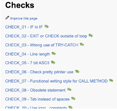abapOpenChecks Prüfungen (Teil-1)